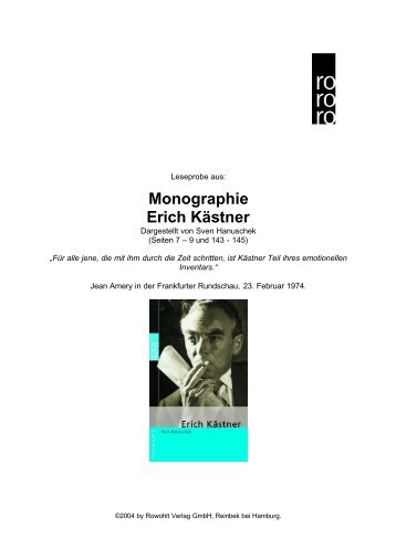 Monographie Erich Kästner - Rororo