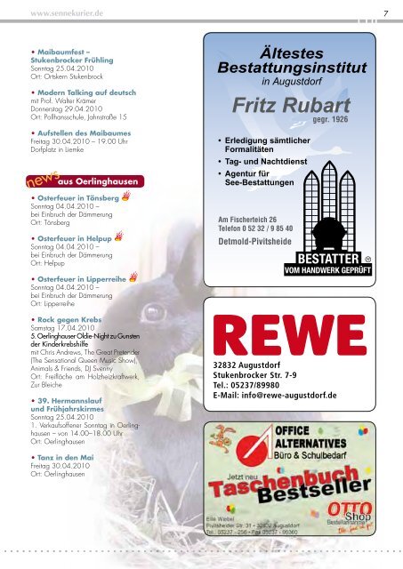 Wenzels Ratsstuben - Sennekurier Augustdorf