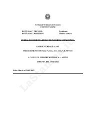 Tribunale Ordinario di Taranto CORTE D'ASSISE DOTT.SSA C ...