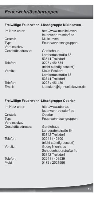 [ Kultur / Freizeit ] - Stadt Troisdorf