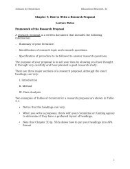 Chapter 4: How to Write a Research Proposal