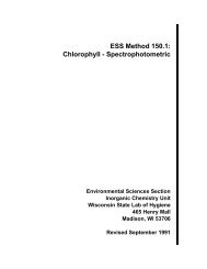 ESS Method 150.1: Chlorophyll - US Environmental Protection Agency