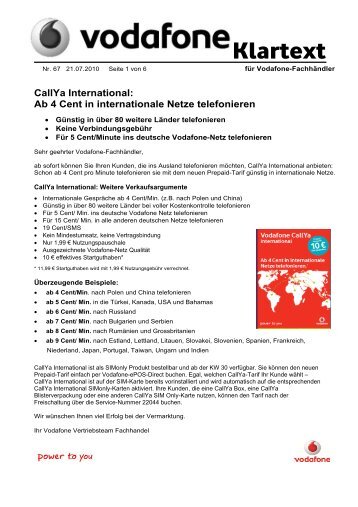 CallYa International - Prepaid-wiki