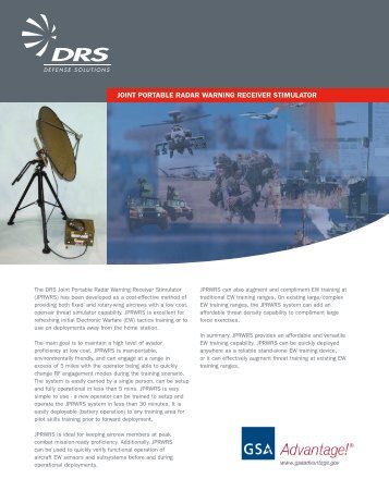 Joint Portable Radar Warning Receiver Stimulator (JPRWRS)