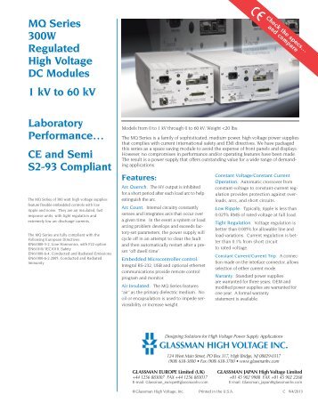 PDF Print Version - Glassman High Voltage Inc.