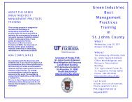 Green Industries Best Management Practices Training in St. Johns ...