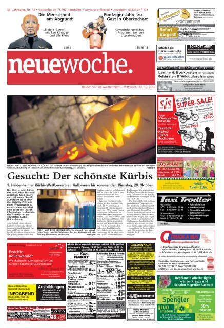 Gesucht: Der schönste Kürbis - Heidenheimer Zeitung