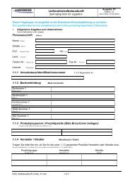 Lieferantenselbstauskunft / Self rating form for suppliers ... - Eisenbeiss