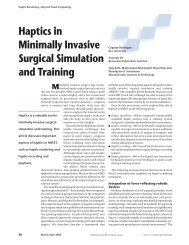 Haptics in minimally invasive surgical simulation and training - KFUPM