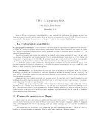 TD 5 : L'algorithme RSA - Ens