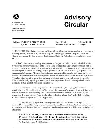 Advisory Circular 120-82 - IHST