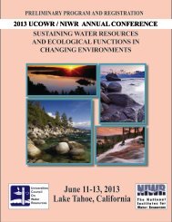 June 11-13, 2013 lake tahoe, California - University Council on ...