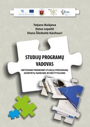 STUDIJŲ PROGRAMŲ VADOVAS - ECTS - Vilniaus universitetas