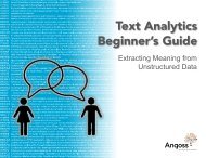 Ebook: Text Analytics Beginner's Guide - Angoss Software Corporation
