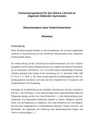 Dokumentation einer Unterrichtseinheit (DUE) (pdf) - Seminare BW