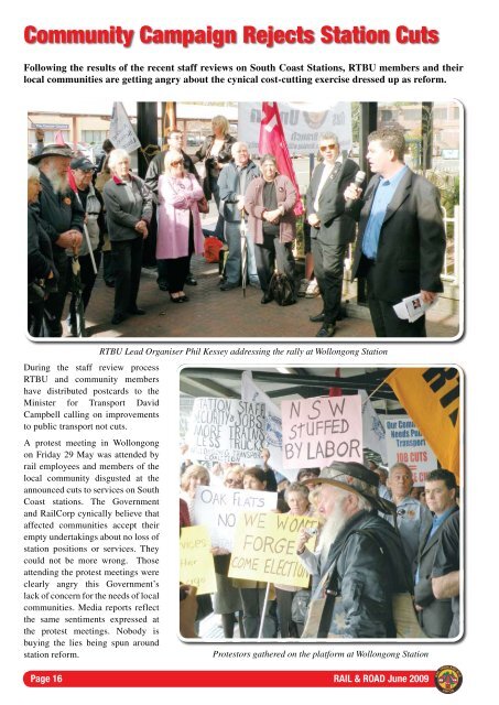 In Memory of Greg Harvey - Rail, Tram and Bus Union of NSW