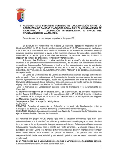 Acta pleno 24-09-2012 - Ayuntamiento de Camarena