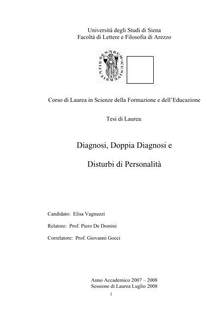 Tesi_Vagnuzzi_Elisa_doppia_diagnosi_ 2008 - Ce.Do.S.T.Ar.