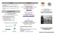 Corso Avanzato Imaging RM Addominale Treviso, 21/23 ... - SIRM