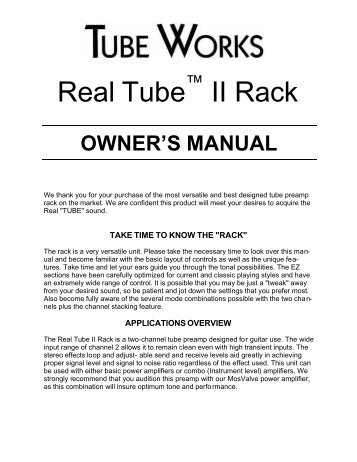 922 & 9002 Real Tube™ II Rack - Genz Benz