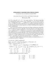 STRASSEN'S MATRIX MULTIPLICATION