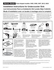 Installation Instructions for Undercounter Sink Las ... - Home Depot