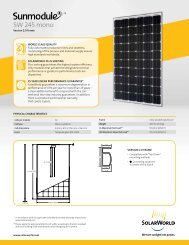 SolarWorld Sunmodule Plus SW 245 mono data sheet
