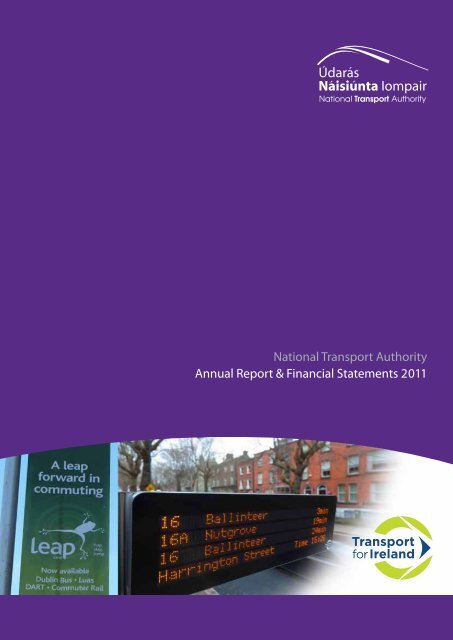 National Transport Authority, Financial Statements 2011