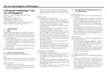 Civilingenjörsutbildningen i väg- och vattenbyggnad - Student LTH ...