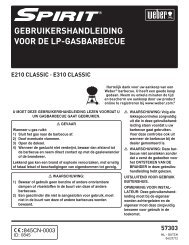 GEBRUIKERSHANDLEIDING VOOR DE LP-GASBARBECUE - Weber