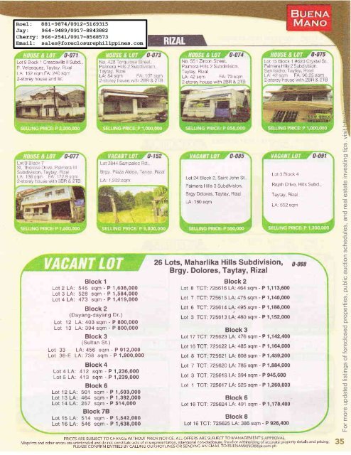 Buena Mano Q1-2013 Greater Metro Manila catalog