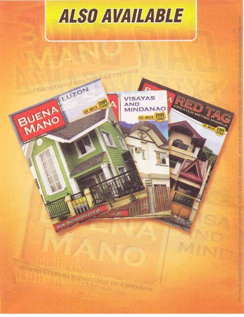 Buena Mano Q1-2013 Greater Metro Manila catalog