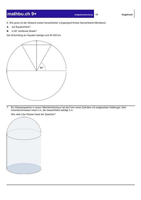 Ãbung 1 - Lernplattform mathbu.ch