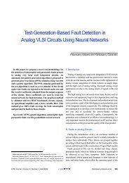 Test-Generation-Based Fault Detection in Analog ... - ETRI Journal