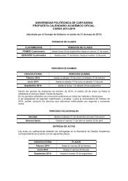 calendario acadÃ©mico 2013-2014 - Universidad PolitÃ©cnica de ...