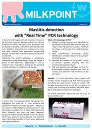Mastitis detection with - Westpoint Veterinary Group
