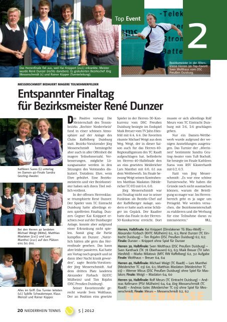 NT - Tennis-Verband Niederrhein e.V.