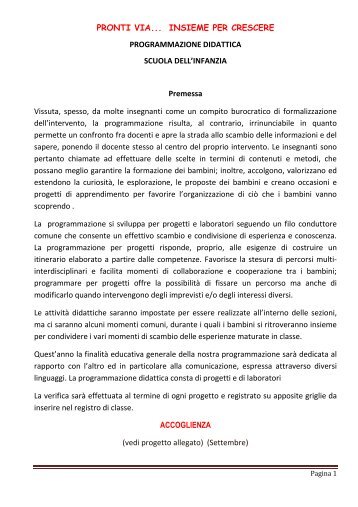 Copia - Programmazione didattica 2010 - 2011 infanzia