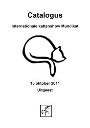 Catalogus Internationale kattenshow Mundikat