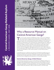 Central American Gang-Related Asylum: A Resource Guide