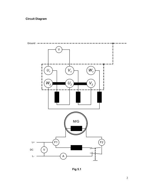 EXPERIMENT 5: 3 Phase Synchronous Machine Connected as a ...