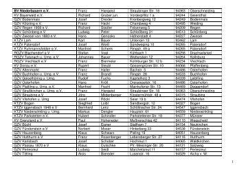 1 BV Niederbayern e.V. Franz Hiergeist Straubinger Str. 18 94363 ...