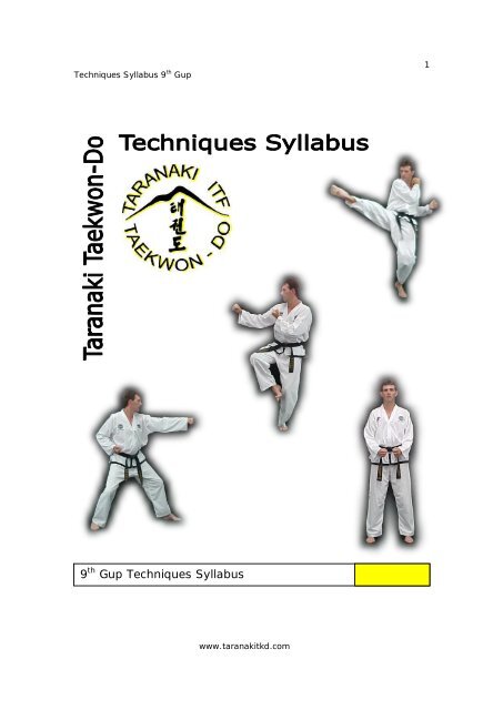 9th Gup Techniques Syllabus