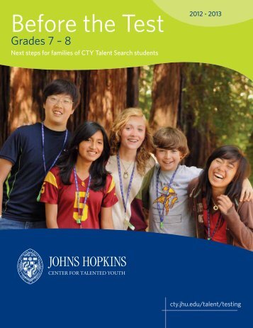 Grades 7-8 - Johns Hopkins Center for Talented Youth - Johns ...