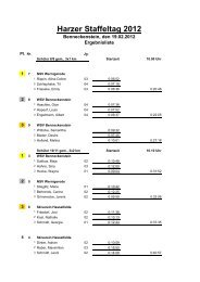 Harzer Staffeltag 2012