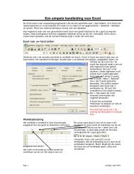 Een simpele handleiding voor Excel - Anbo