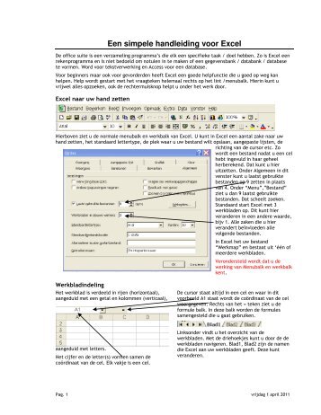 Een simpele handleiding voor Excel - Anbo