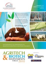Sustainability & Innovation in Agritech & Biotech for Food Security