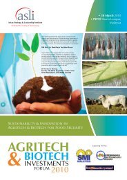 Sustainability & Innovation in Agritech & Biotech for Food Security