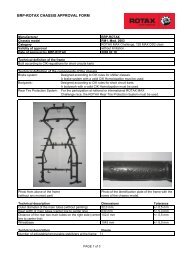 BRP-ROTAX CHASSIS APPROVAL FORM